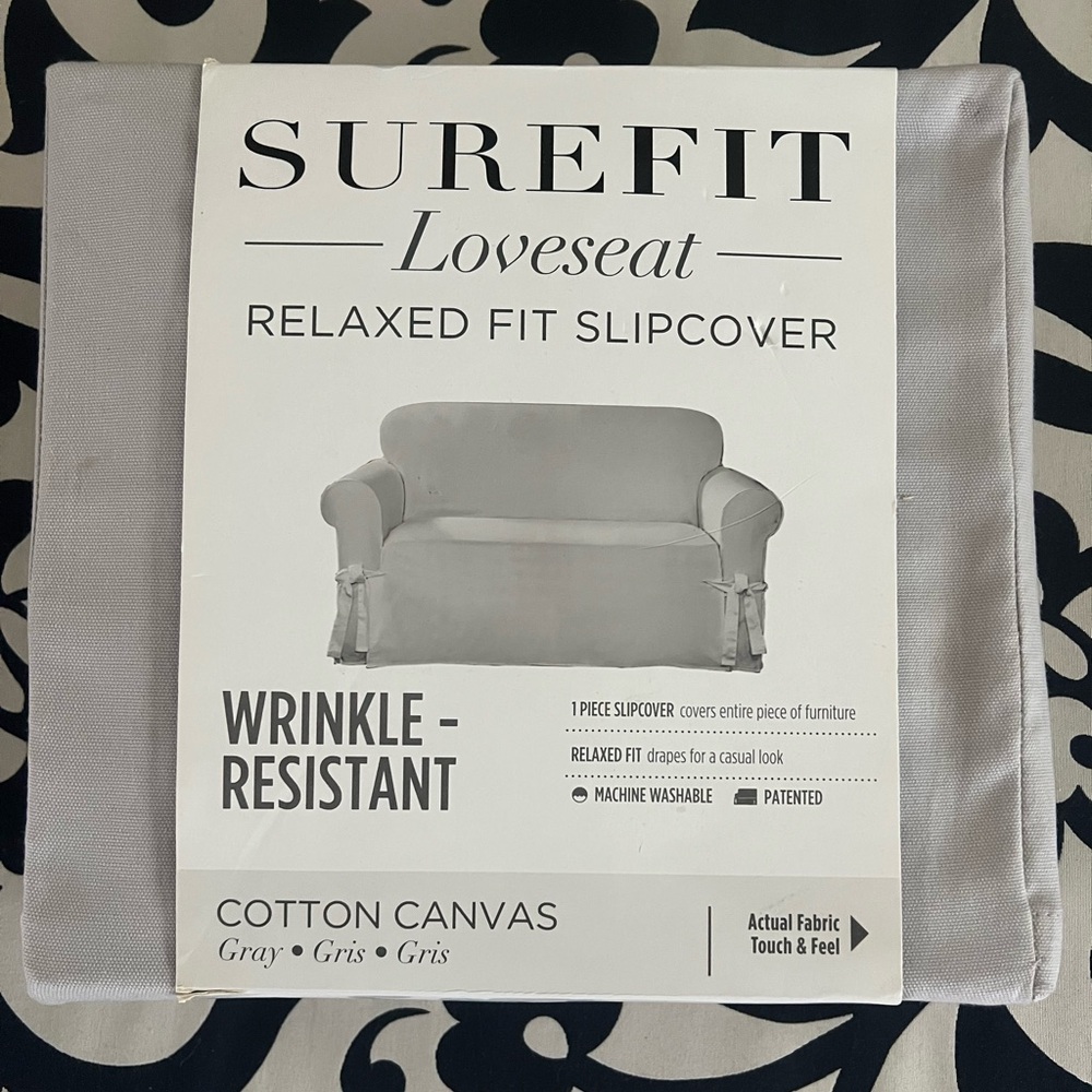 Sure Fit Gray Furniture Cover Accents